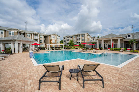 Resort-Style Pool with Expansive Sundeck