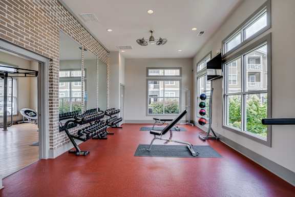 Free Weight Area with Lifting Benches