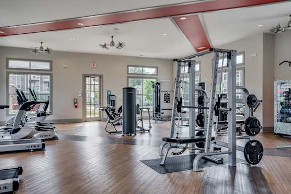 Weight Equipment at the Fitness Center