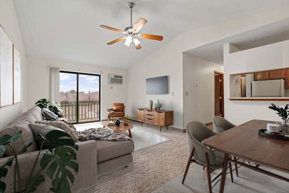 Spacious Living Area with High Ceilings