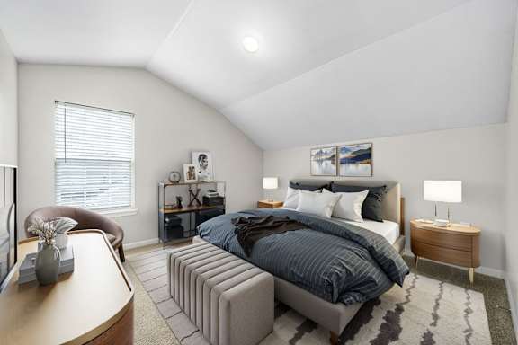 Bedroom with Plush Carpeting