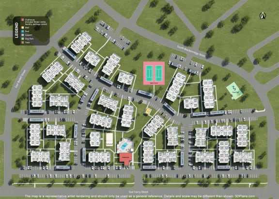 Claremont Site Map