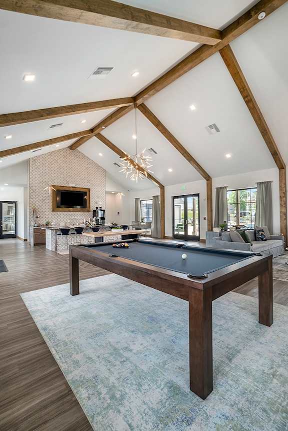 Pool Table In The Clubhouse