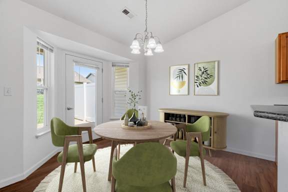 Separate Dining Area with Overhead lighting