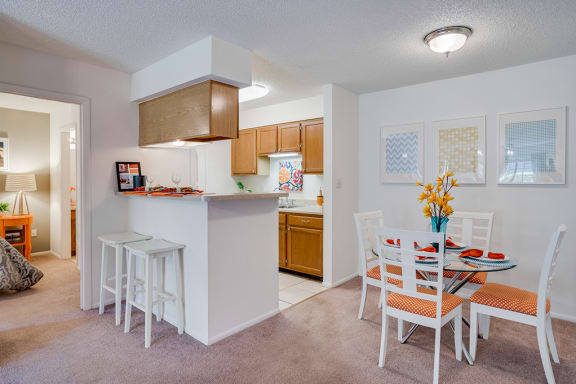 Kitchen with Adjacent Dining Area