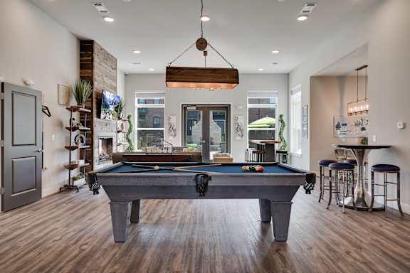 Pool Table At The Clubhouse