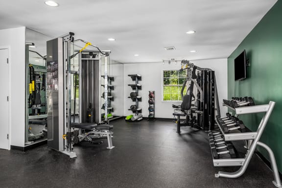 Strength Training Equipment & Free Weights At The Fitness Center