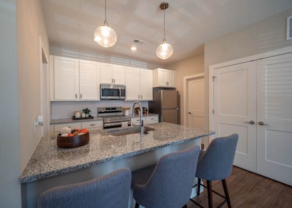 Fully Equipped Kitchen with Stainless Steel Appliances