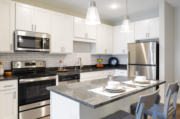 Kitchen With Stainless Steel Appliances