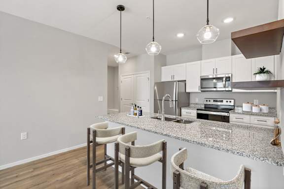 Kitchen with Granite Countertops