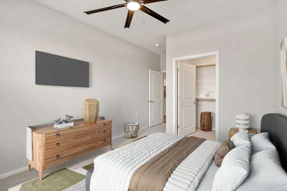 Bedroom with Large Closet