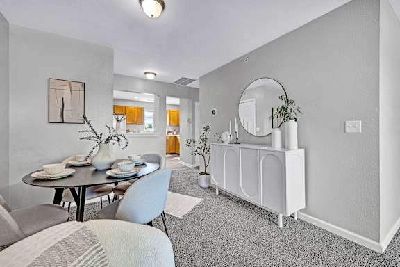 Living Area with Overhead Lighting