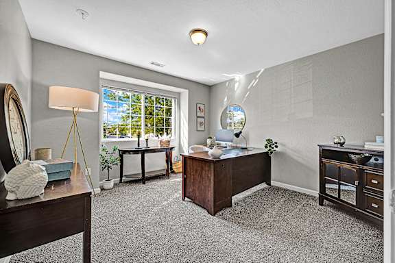 Bedroom with Plush Carpeting