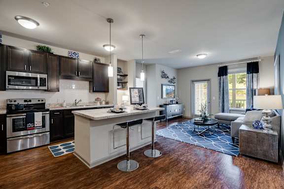 Fully-Equipped Kitchen With Large Island