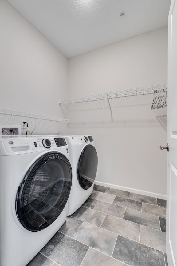 Walk-In Closet With Full-Sized Washer & Dryer