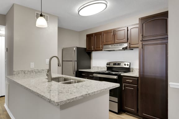 Renovated Kitchen With Stainless Steel Appliances