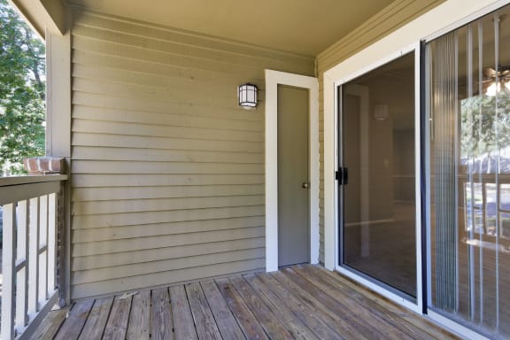 Spacious Balcony with Storage