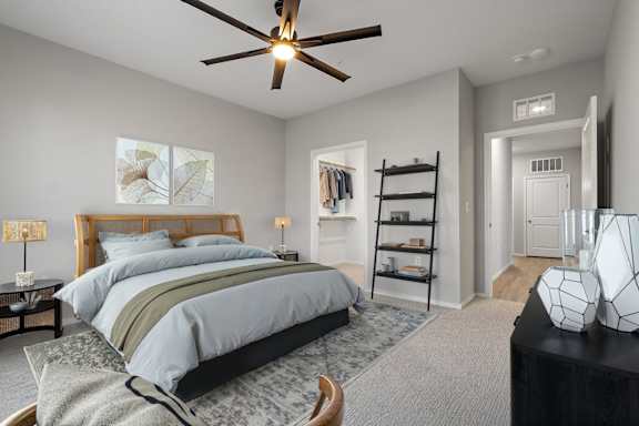 Bedroom with Plush Carpeting