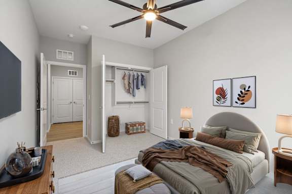 Bedroom with Large Closet