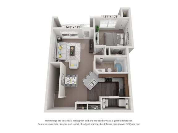Parkway Lakeside_Oak_Garage_TH_1FL