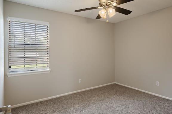 Bedroom With Plush Carpeting & Large Window