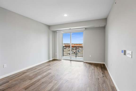 Living Room with Wood-Style Flooring