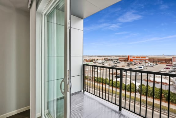 Balcony with Retail Views