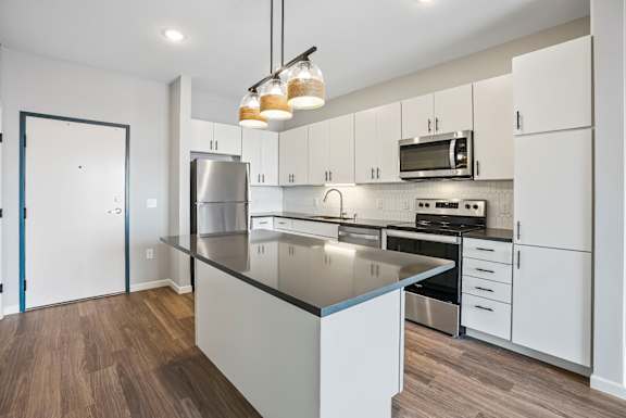 Fully Equipped Kitchen with Stainless Steel Appliances