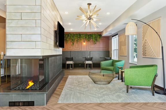 Community Room with Fireplace