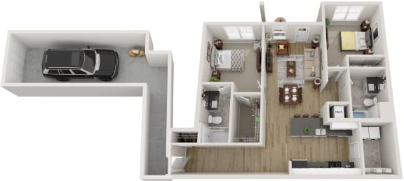 Wagner Floor Plan With Attached Garage