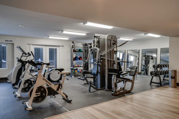 Cardio and Strength Training Equipment at the Fitness Center