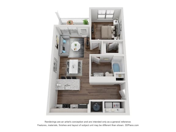 1 Bedroom_Argon_A1_Variation