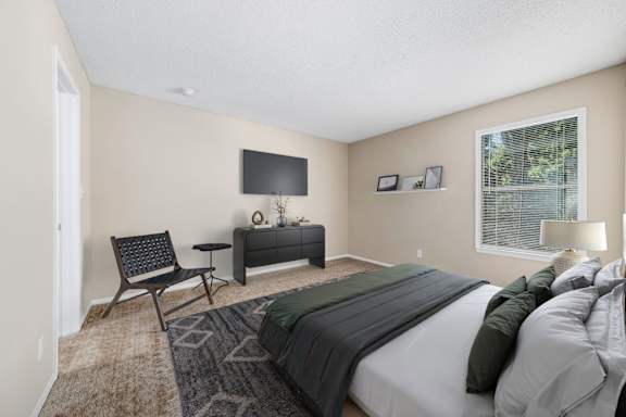 Bedroom with Plush Carpeting