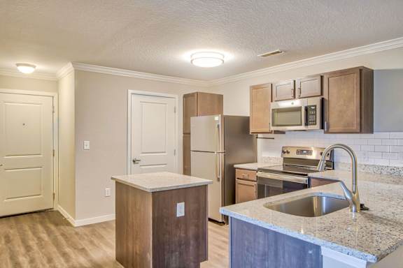 Fully Equipped Kitchen with Stainless Steel Appliances