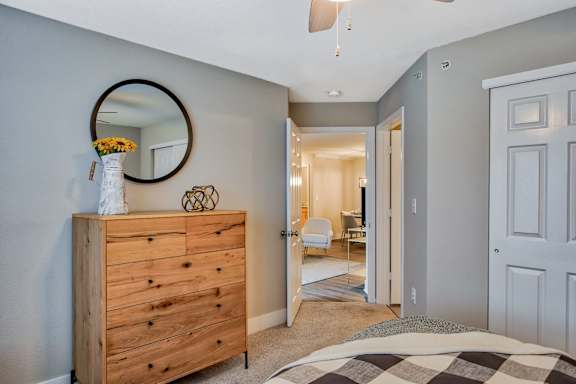 Bedroom with Plush Carpeting
