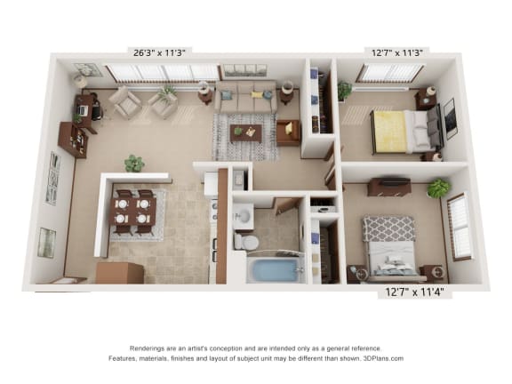 Timberland At Crestbruck_Two Bedroom B
