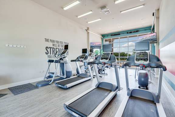 Treadmills At The Fitness Center