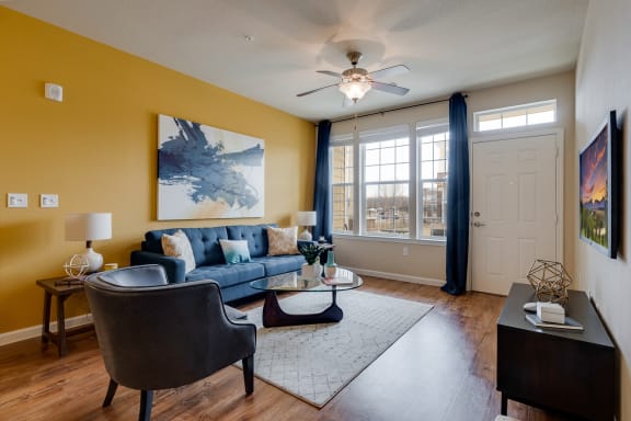 Living Room With Large Windows