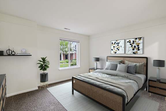 Bedroom with Abundant Natural Light
