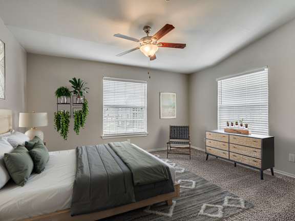 Bedroom with Plush Carpeting