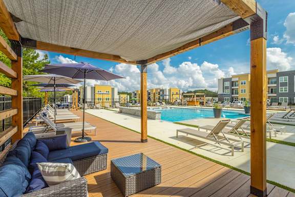 Pool Deck with Furniture