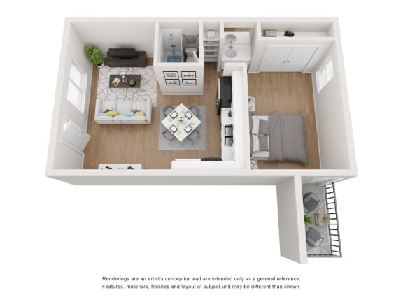 One Bedroom One Bedroom at Arcadia Gardens, Arizona, 85018