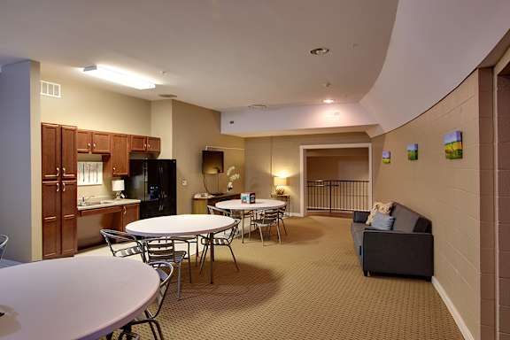 Dining And Kitchen View at Albemarle Central School, Albemarle, North Carolina