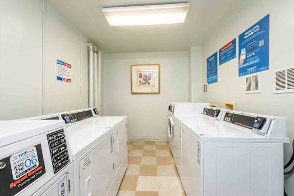 Modern Laundry Room at Kinston Hotel Apartments, Kinston North Carolina