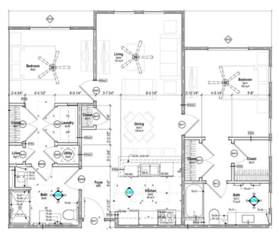 BA Floorplan at Pleasantburg Senior, Greenville, SC
