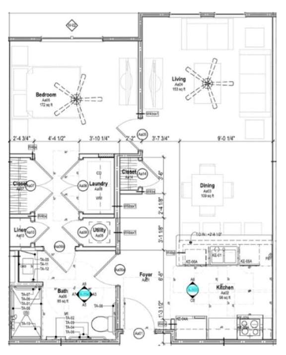 AA Floorplan at Pleasantburg Senior, South Carolina