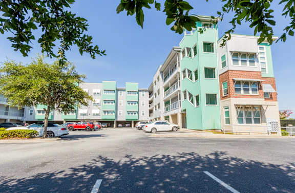 Reserved Parking Lot at West Yard Lofts, North Charlston South Carolina