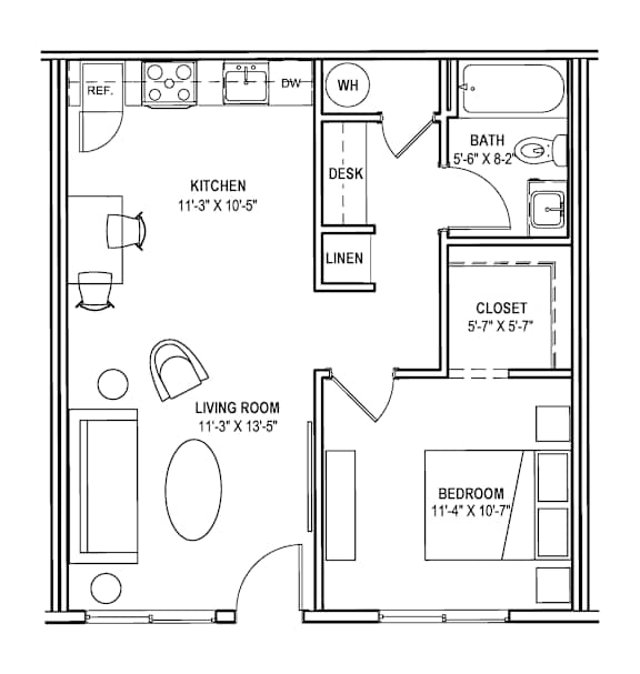 1 Bedroom - Streamliner