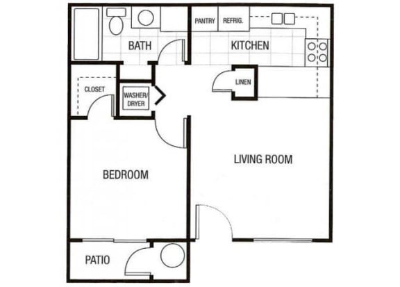 1 bedroom 1 bathroom at Sunset Landing Apartments in Glendale, AZ