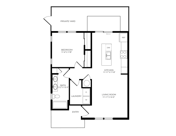 A1 One Bedroom 694 sqft Pique Residences in San Tan Valley